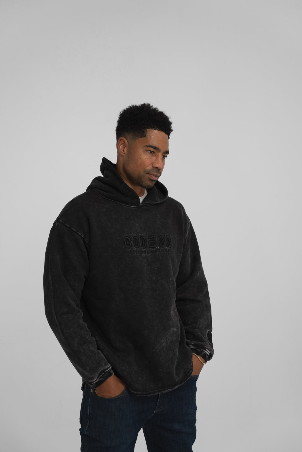 The Code22 Hoodie in Original Black